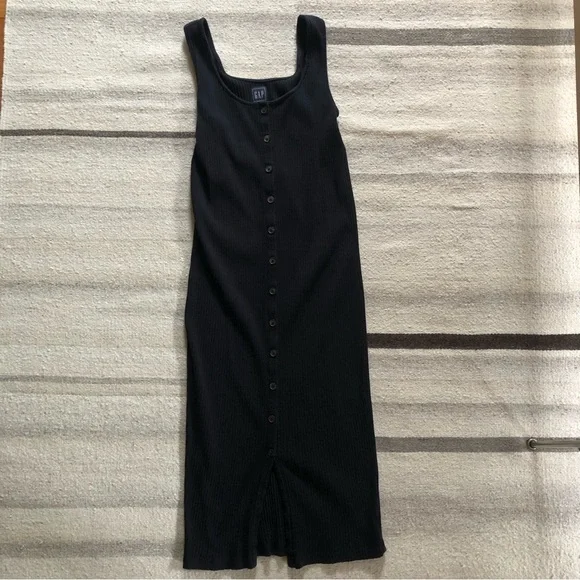 GAP Ribbed Button Down Tank Dress - Picture 3 of 9